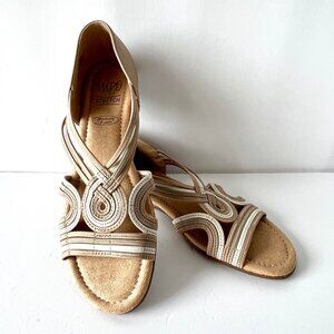 Impo Bazra Women's Stretch Elastic Memory Foam Sandals, "Bernice" Size 10, New!